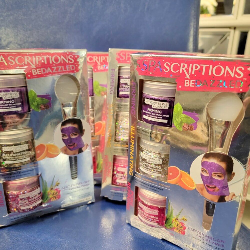 3 Three New Spascriptions Glitter Peel Off Face Masks Be Dazzled